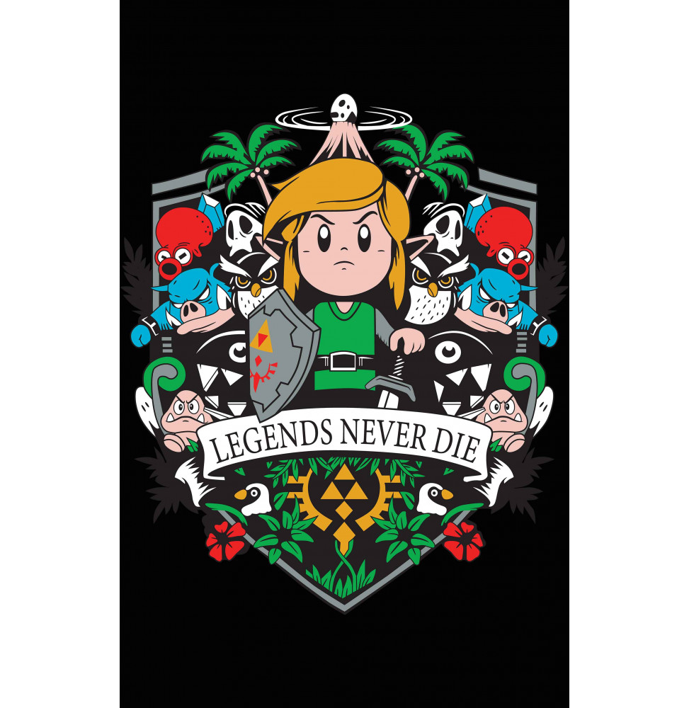 Camiseta Zelda Legends Never Die