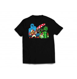 Camiseta Mario Bros Planta Piraña