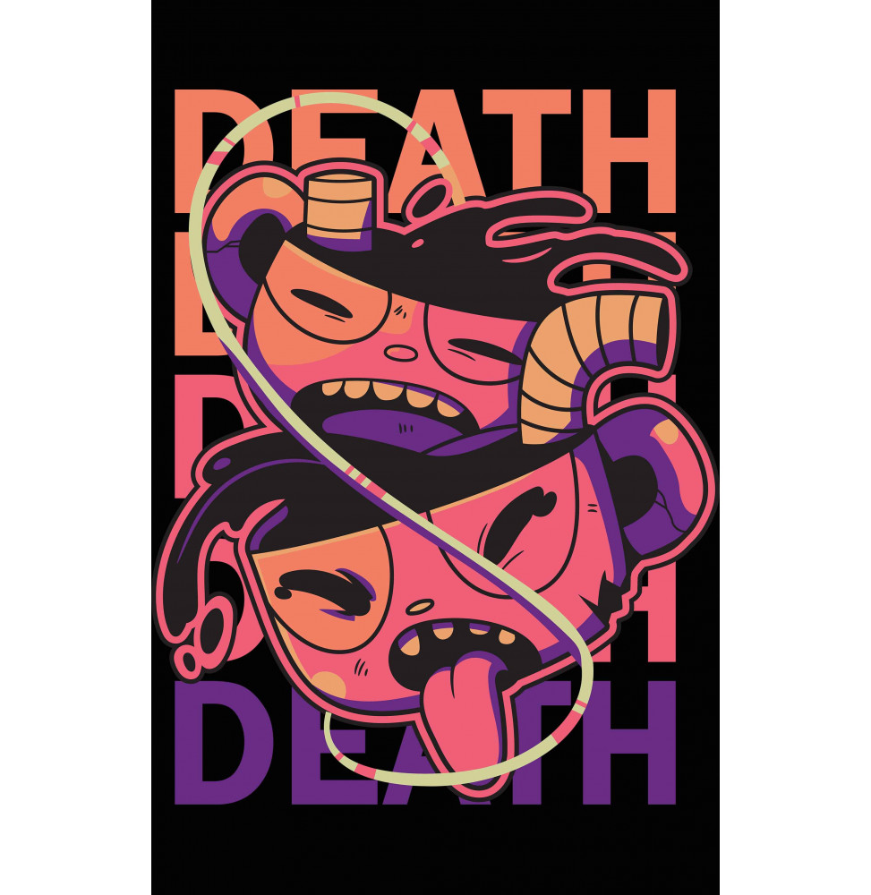 Camiseta Cuphead Death