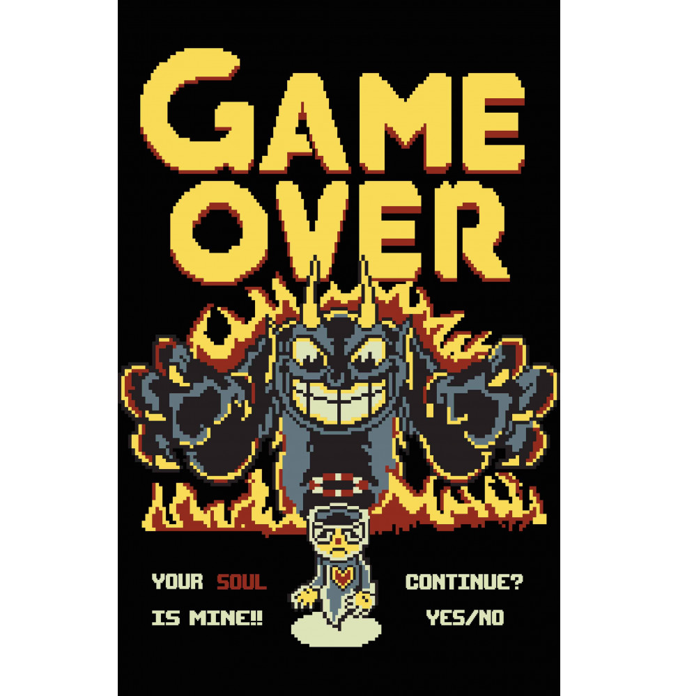 Camiseta Cuphead Game Over