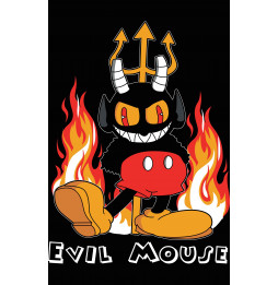 Camiseta Cuphead Evil Mouse