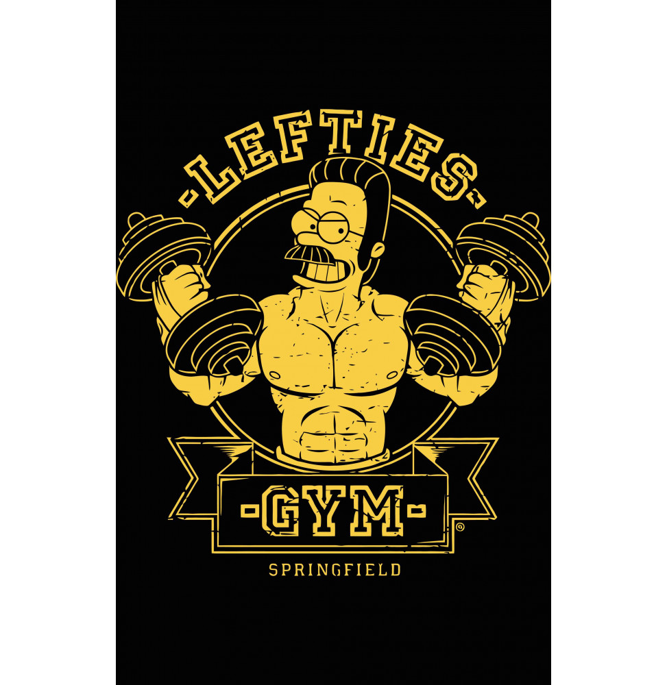 Camiseta Los Simpson Lefties Gym