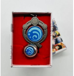 Colgante y Anillo Genshin Impact Celeste