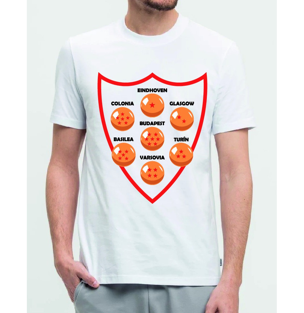 Camiseta Sevilla F.C Bolas de Dragón Blanca