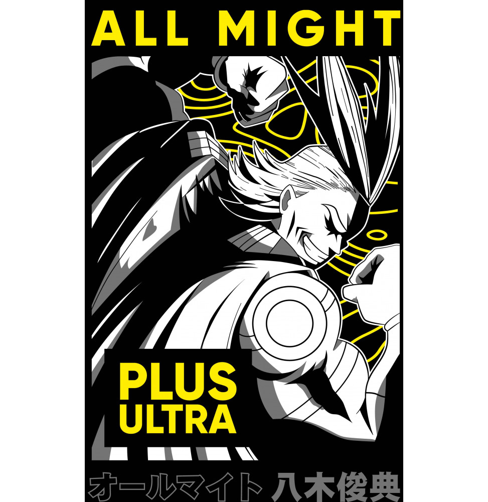 Camiseta Buko no Hero All might